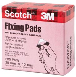 Scotch Fixing Pads 12mm x 25mm