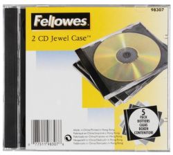 Fellowes 2 Capacity CD Jewel Case
