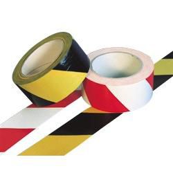 Adhesive Hazard Warning Tape Black Yellow