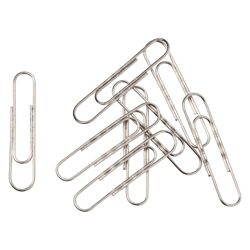 Acco Rexel Giant 75mm Wavy Paper Clips 1 Box Of A 100