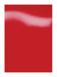 GBC A4 HiGloss Binding Covers Red 250gsm 100 Per Pack