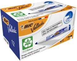 Bic Velleda 1701 Whiteboard Marker Bullet Point Blue Pack of 12