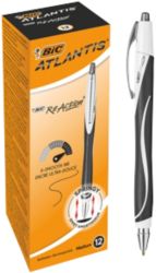Bic Reaction Click Ballpoint Pen Black Pack of 12