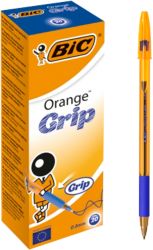 BiC Cristal Grip Fine tip Ballpoint pen blue pk 20