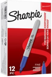 Sharpie Fine Bullet 10mm Blue 12pk