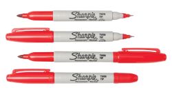 Sharpie Twin Bullet 100 05mm Red 12pk