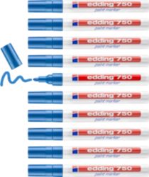 edding 750 Paint Marker Pen Blue 2 4 mm 10pk