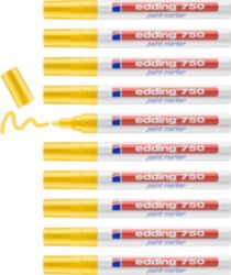 edding 750 Paint Marker Pen Yellow 2 4 mm 10pk