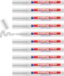 edding 750 Paint Marker Pen White 2 4 mm 10pk