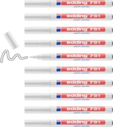 edding 750 Paint Marker Pen White 1 2mm 10pk
