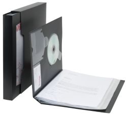 Acco Rexel Clearview Display Book 50 Pockets Black A4 
