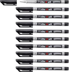 STABILO Write 4 All Marker Fine Point Pack of 10 Black