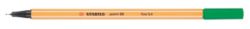 STABILO Point 88 Fineliner Pen Pack of 10 Green