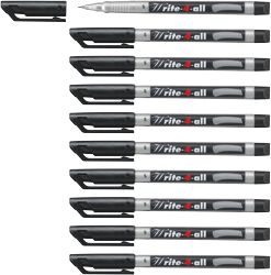 STABILO Write 4 All Super Fine Point Pack of 10 Black