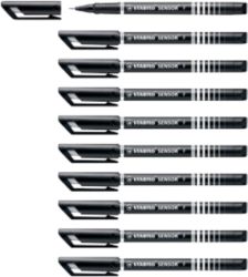 STABILO Sensor Fineliner Pack of 10 Black