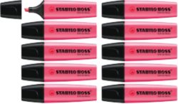 Stabilo Boss Highlighters Pink Pack of 10