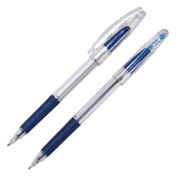 Pentel Superb Grip recycled 1mm ballpoint pen blue 12bx