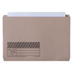 Acco Eastlight Open Top Wallets 285gsm Buff 50pk