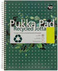 Pukka Pad Recycled Margined A4 110 Sheet Per Pad 3pk 