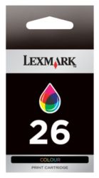Lexmark 26 Cyan Magenta Yellow Printer Ink Cartridge 10N0026