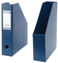 Bantex Magazine Files PVC 70mm Capacity Blue A4 315 x 70 x 250 mm 5pk