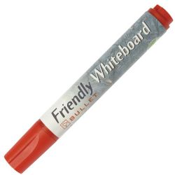 Friendly Whiteboard Markers Red