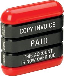 Dormy 3 in 1 Stamp Paid Copy Invoice This account is Overdue Each