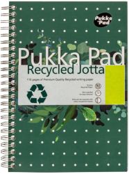 Pukka Pad Recycled No Margin 110 Sheet Pad A5 3pk 