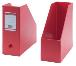 Bantex Jumbo Magazine Files PVC Red A4 305 x 105 x 265 mm 5pk