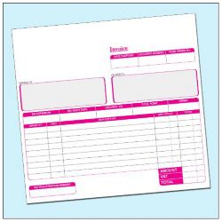 Ease Apart Personalised Invoice Book 3 Part 203 x 178 mm 50 Sets Per Book