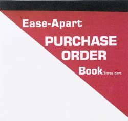 Ease Apart Personalised Purchase Order Book 3 Part 203 x 178 mm 50 Sets Per Book
