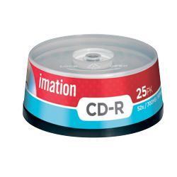 Imation Recordable CD R Spindle 700MB 25pk 