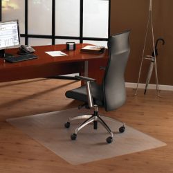 Floortex Ultimat Polycarbonate Chair Mat for hard floors 1200mm x 1340mm rectangular cut