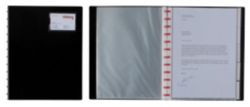 Snopake Reorganiser Display Books 20 Pocket Black 300 x 235 x 25 mm
