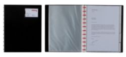Snopake Reorganiser Display Books 30 Pocket Black 300 x 235 x 25 mm