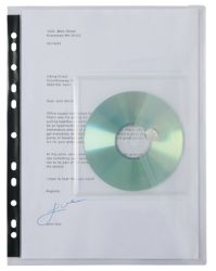 Snopake Punched Wallets With Cd Pocket Clear A4 310 x 340mm