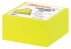 Office Depot Cube Yellow Neon 76 x 76mm