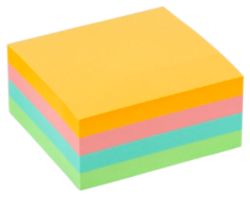 Office Depot Cube Assorted Pastel 76 x 76mm