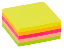 Office Depot Cube Assorted Neon 50 x 50mm