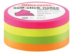 Office Depot Cube Assorted Pastel 70mm diameter