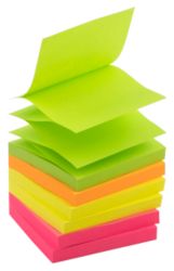 Office Depot Z Notes Assorted 76 x 76mm Pack 6