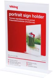 Office Depot A4 Portrait T Sign Holder