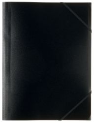 Office Depot 3 Flap Elasticated Folders Pack of 5 Black