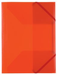 Office Depot 3 Flap Elasticated Folders Pack of 5 Red