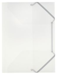Office Depot 3 Flap Elasticated Folders Pack of 5 Clear