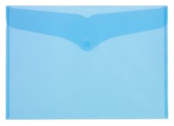 Office Depot Polypropylene A3 Document Wallets Blue Pack of 5