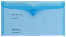 Office Depot Polypropylene Dl Document Wallets Blue Pack of 5