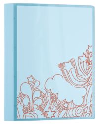 Office Depot Presentation Binder Transparent Blue