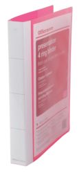Office Depot Presentation Binder Transparent Pink