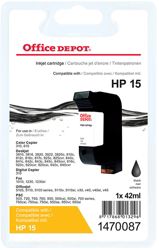 Office Depot Compatible HP 15 Black Ink Cartridge